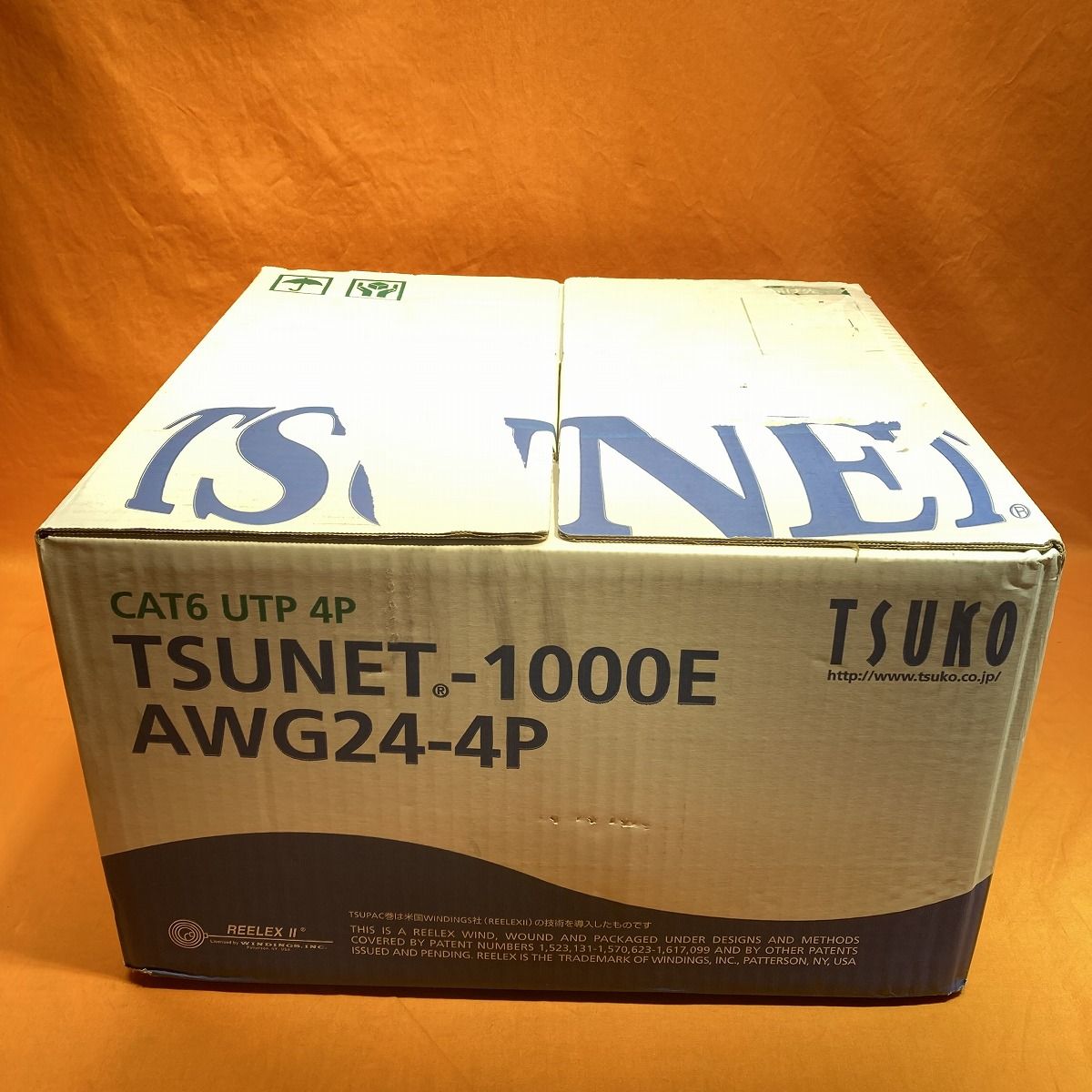 単線LANケーブル 通信興業 TSUNET-1000E AWG24-4P 